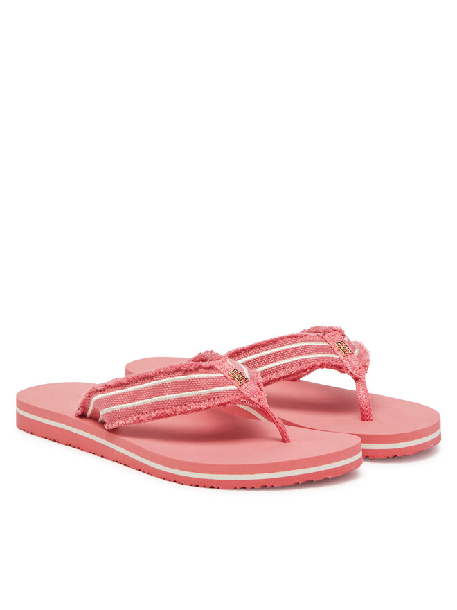 Tommy Hilfiger Žabky Tommy Hilfiger TH Webbing Beach Sandal FW0FW08739 Korálová