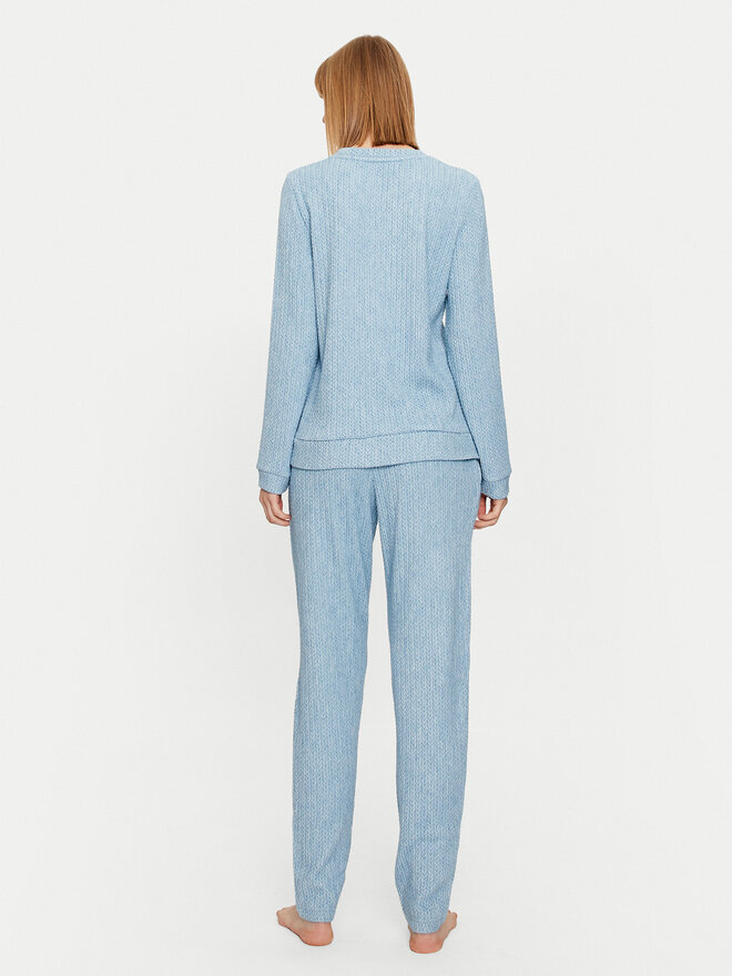 Selmark Selmark Pijama Espiga P6473 Azul Regular Fit