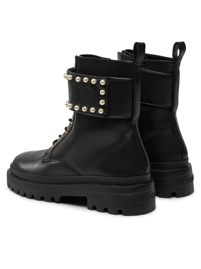 LOVE MOSCHINO Schnürstiefeletten LOVE MOSCHINO JA24235G0LIA0000 Schwarz