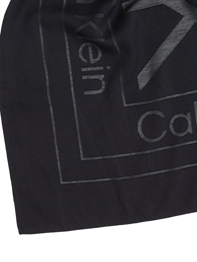 Calvin Klein Foulard Calvin Klein Burnout Large Monogram K60K612977 Nero