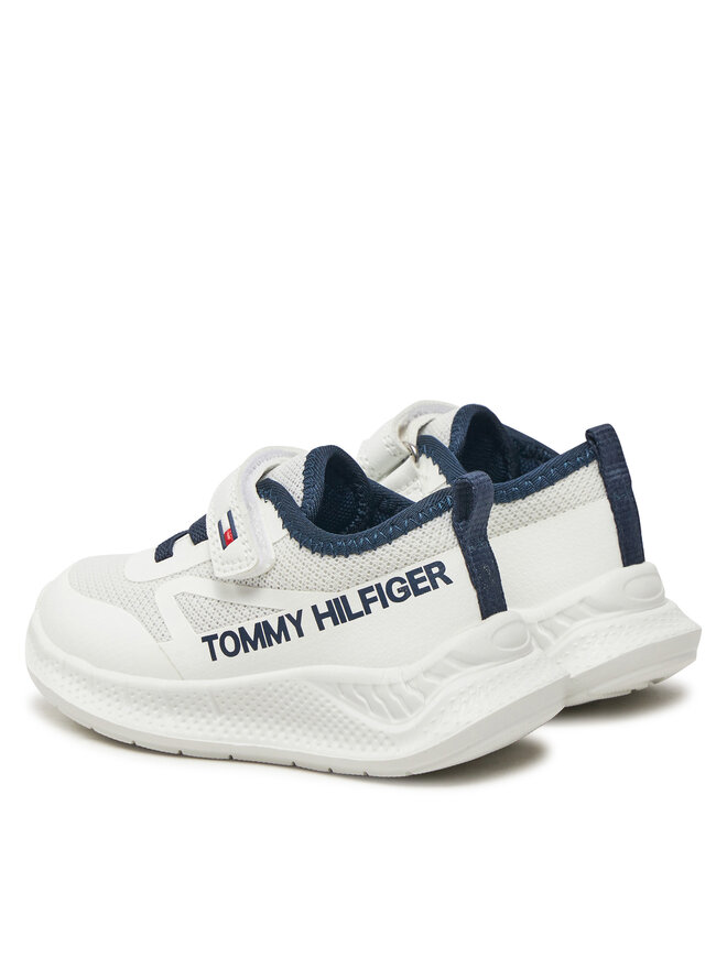 Tommy Hilfiger Sneakers Tommy Hilfiger Low Cut Lace-Up/Velcro Sneaker T1B9-33868-1756 M Bianco