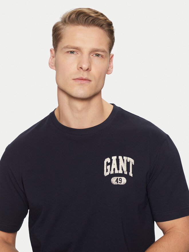 Gant Gant Marškinėliai 2003292 Tamsiai mėlyna Regular Fit
