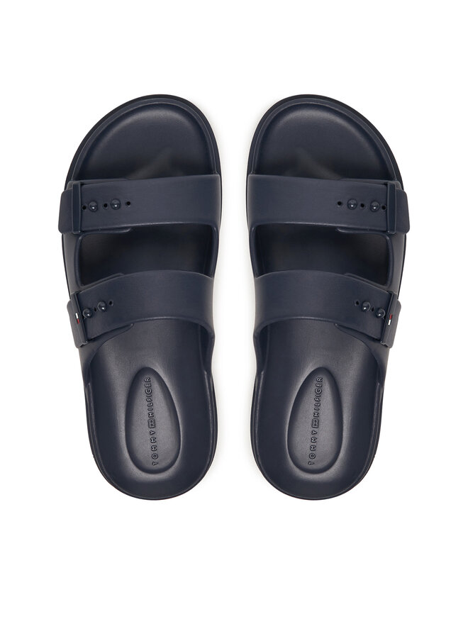 Tommy Hilfiger Pantoletten Tommy Hilfiger Light Adjustable FM0FM05757 Dunkelblau
