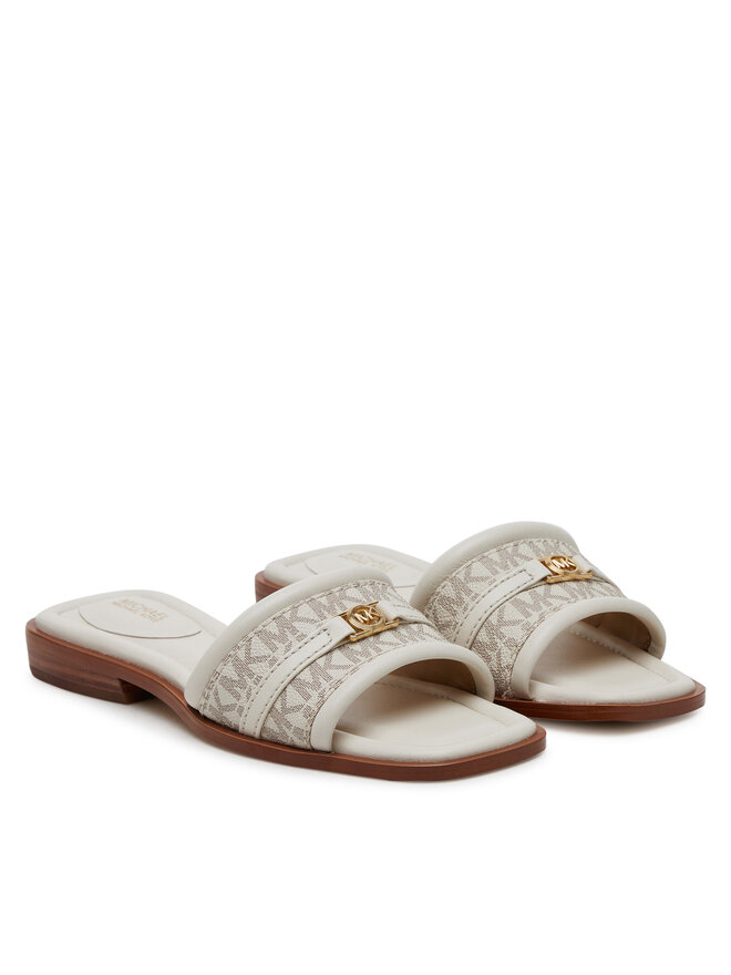 MICHAEL Michael Kors Şlapi MICHAEL Michael Kors Mandy 40R5MAFS1B Écru