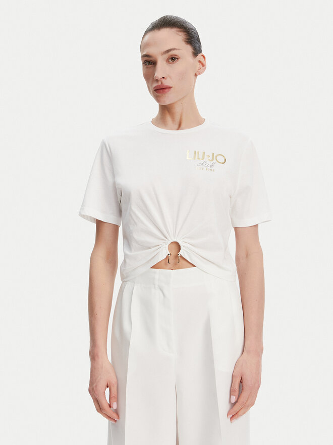 Liu Jo Liu Jo Camiseta WA5139 JS923 Blanco Regular Fit