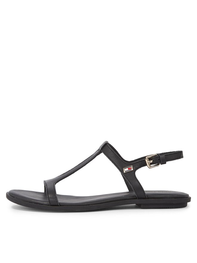 Tommy Hilfiger Sandalen Tommy Hilfiger Th Flat Sandal FW0FW07930 Schwarz