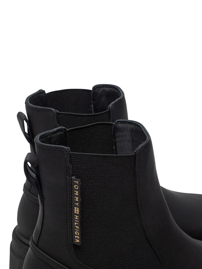 Tommy Hilfiger Ghete Jodhpur Tommy Hilfiger Chelsea FW0FW08162 Negru