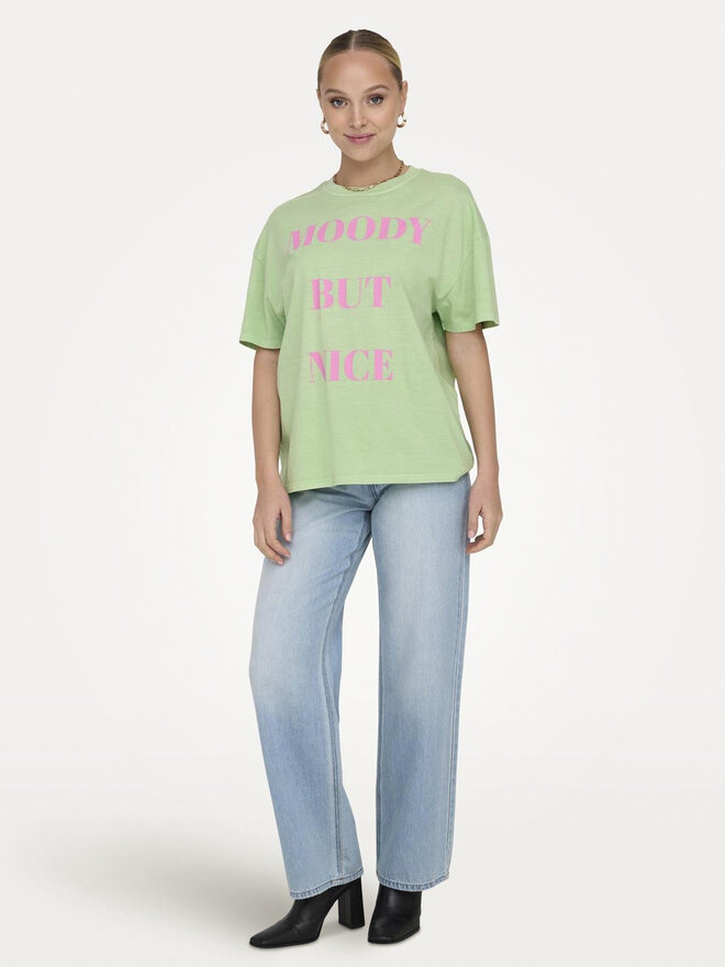 ONLY ONLY Marškinėliai Rilly 15316994 Žalia Regular Fit