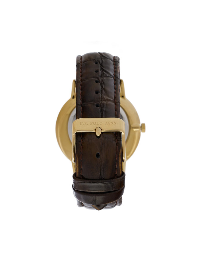U.S. Polo Assn. Ρολόι U.S. Polo Assn. Dorian USP7279YG Καφέ