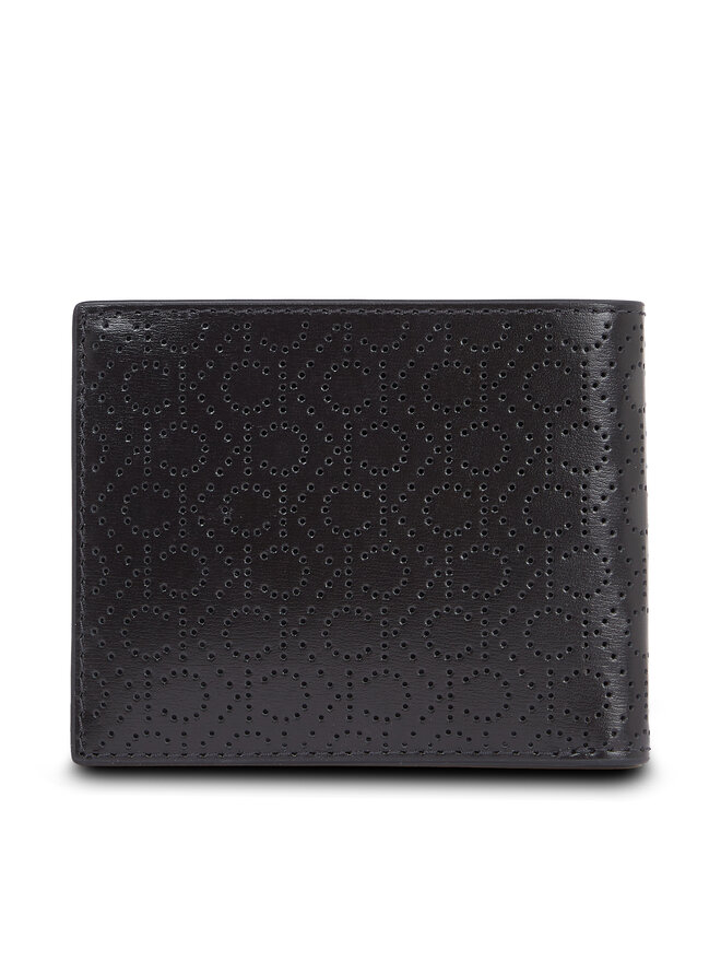Calvin Klein Liels vīriešu maks Calvin Klein Modern Bar Bifold 6Cc W/Bill K50K511834 Melns