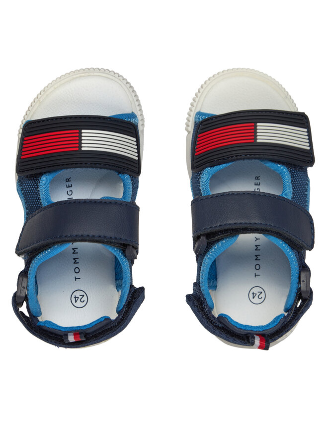 Tommy Hilfiger Sandale Tommy Hilfiger Velcro T1B2-33420-1591 S Tamnoplava