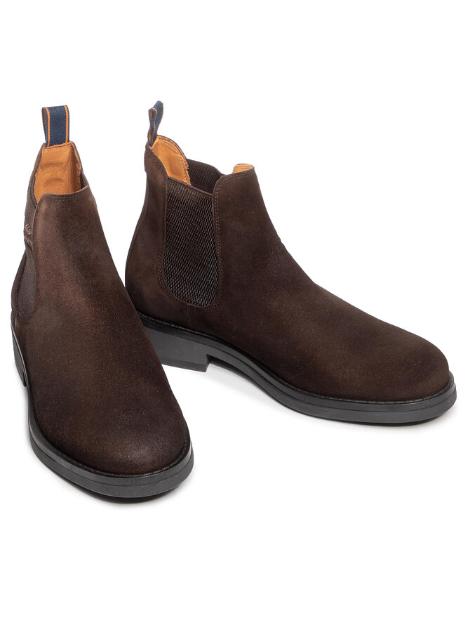 Gant Kotníková obuv s elastickým prvkem Gant Brookly 21653010 Hnědá