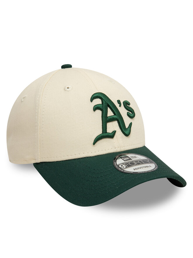 New Era Kšiltovka New Era Colour Block 9FORTY Oakland Athletics 60595214 Béžová