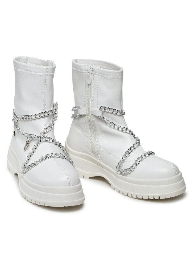 DeeZee Botki DeeZee WS5271-01 Biały