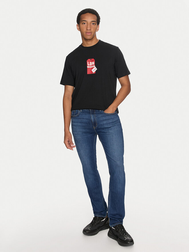 HUGO HUGO Camiseta Ditroso 50516738 Negro Relaxed Fit