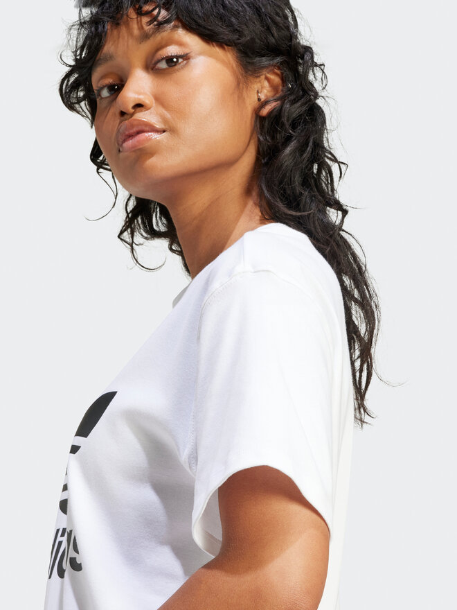 adidas adidas T-Shirt Trefoil IR9534 Λευκό Regular Fit