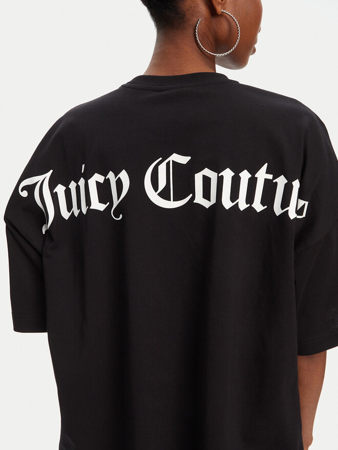 Juicy Couture Juicy Couture Camiseta Boyfriend JCTES09 Negro Relaxed Fit