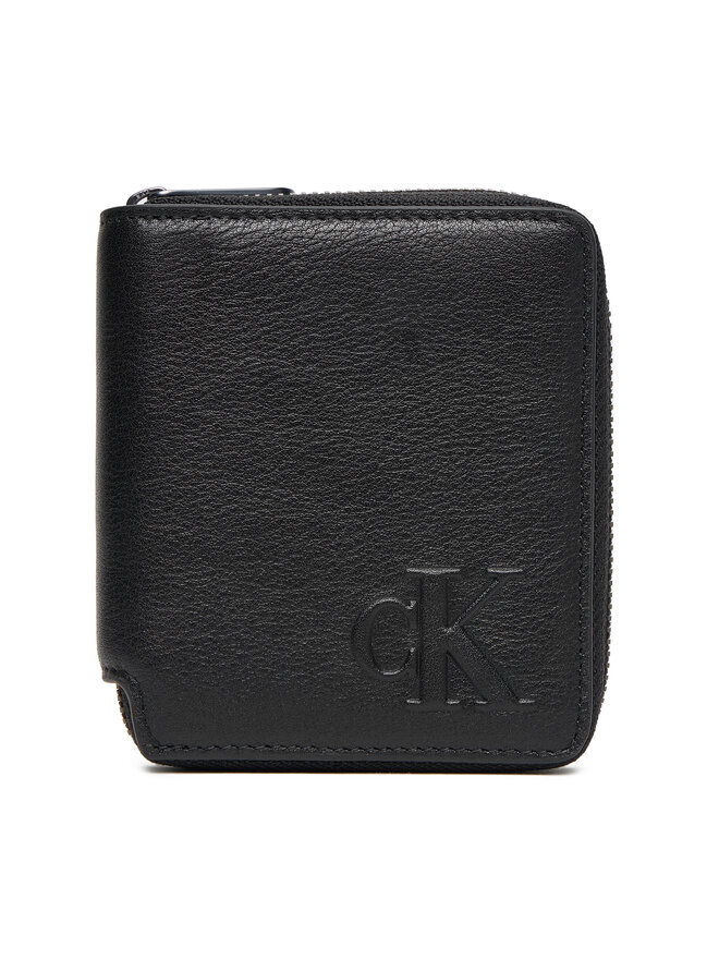 Calvin Klein Μικρό Πορτοφόλι Ανδρικό Calvin Klein Ck Zip Billfold LV04D1077G Μαύρο