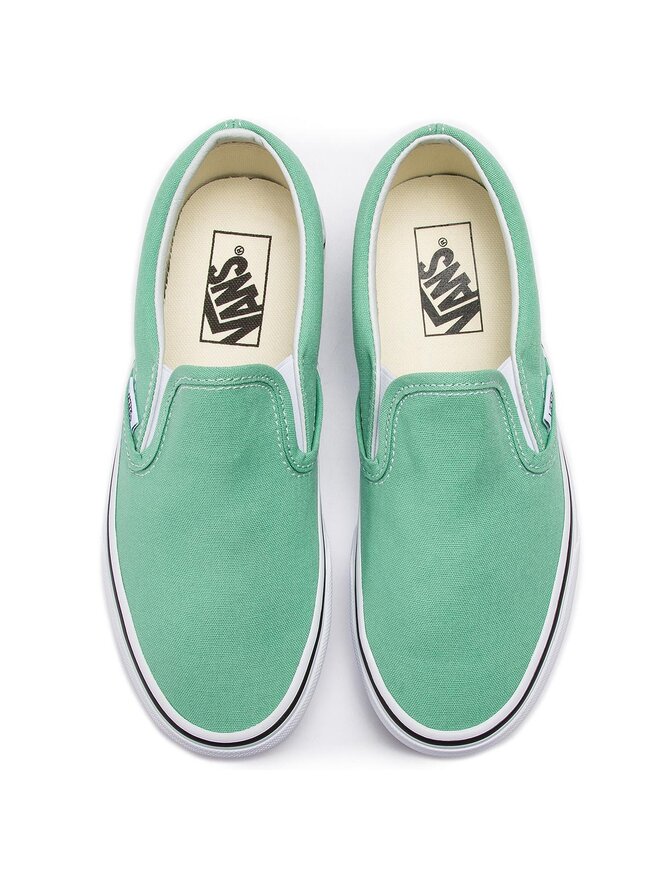 Sneakers aus Stoff Vans Classic Slip On VN0A38F7VMX1 Grun eschuhe