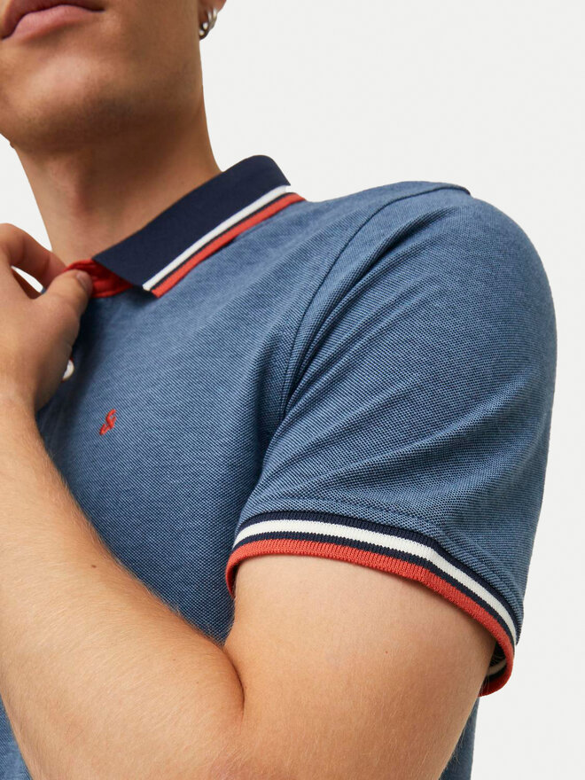 Jack&Jones Jack&Jones Pólóing Paulos 12136668 Kék Slim Fit