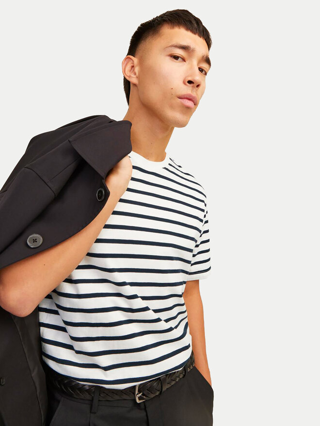Jack&Jones Jack&Jones Marškinėliai Organic Basic 12156101 Balta Slim Fit