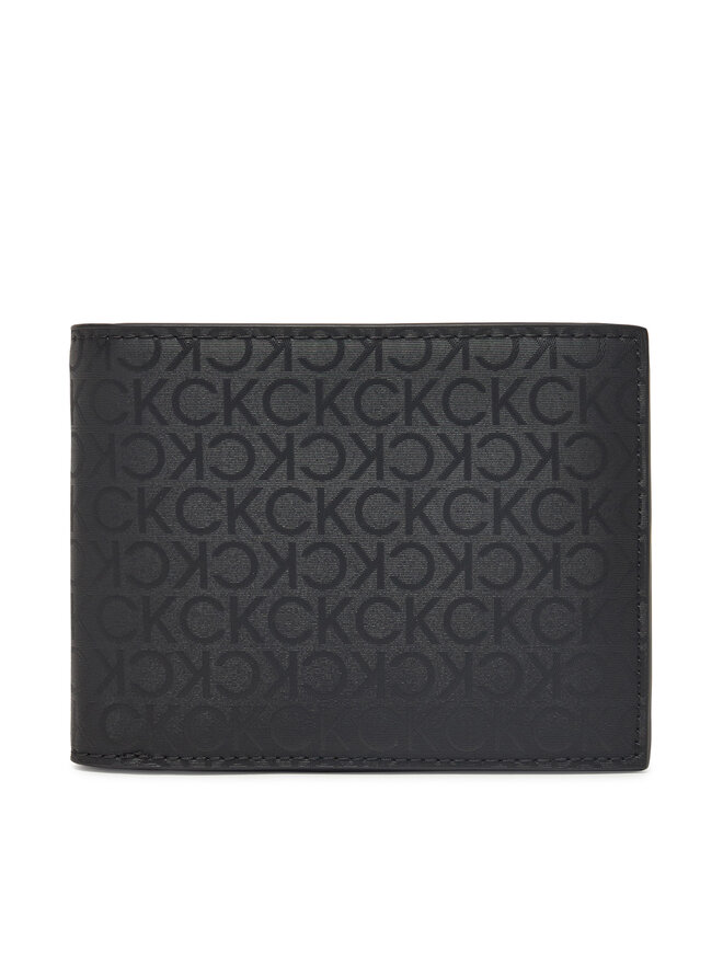 Calvin Klein Herren Geldbörse Calvin Klein Ck Sleek Trifold 10Cc W/Coin K50K512865 Schwarz