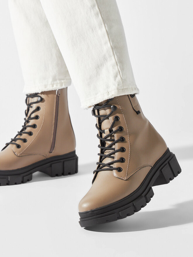 s.Oliver Schnürstiefeletten s.Oliver 5-25214-41 Beige