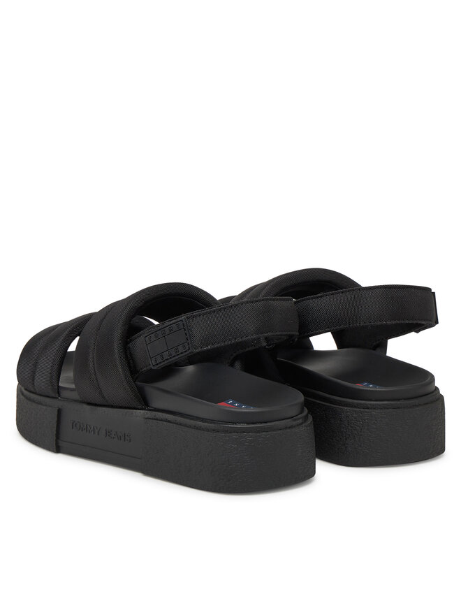 Tommy Jeans Σανδάλια Tommy Jeans Tjw Flatform Sandal EN0EN02802 Μαύρο