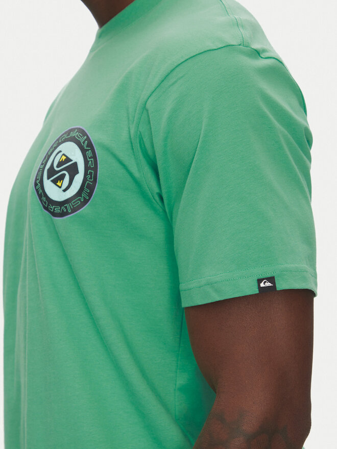 Quiksilver Quiksilver T-Shirt Circle Back Ss EQYZT08054 Grün Regular Fit