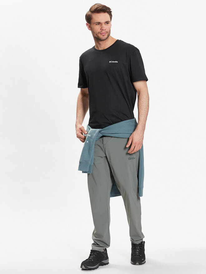 Columbia Columbia Marškinėliai Basic Logo 1680053 Juoda Regular Fit
