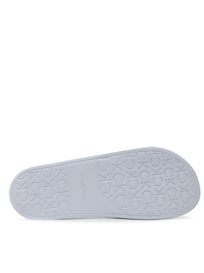 Calvin Klein Чехли Calvin Klein Pool Slide Ergonomic HM0HM00651 Бял