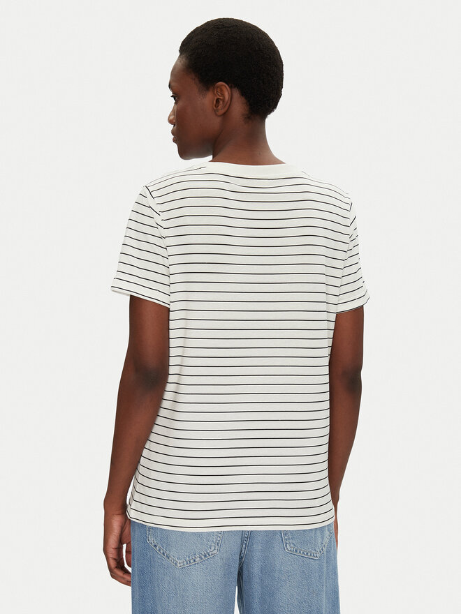 Fransa Fransa Camiseta 20615521 Blanco Regular Fit