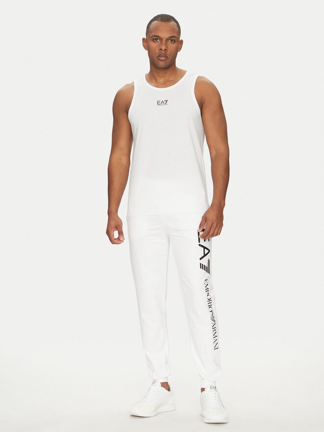 EA7 Emporio Armani EA7 Emporio Armani Camiseta sin mangas 7M000295 AF10375 U0002 Blanco Regular Fit