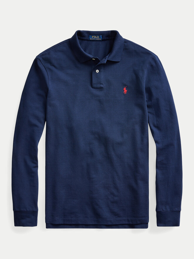 Polo Ralph Lauren Polo Ralph Lauren Поло 710680790046 Cиній Custom Slim Fit