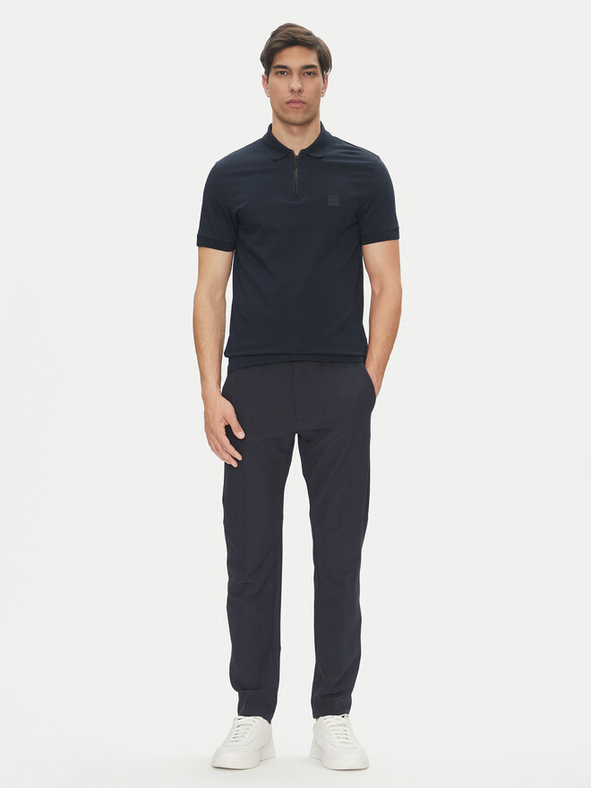 BOSS BOSS Поло Passerzip 50537507 Cиній Slim Fit