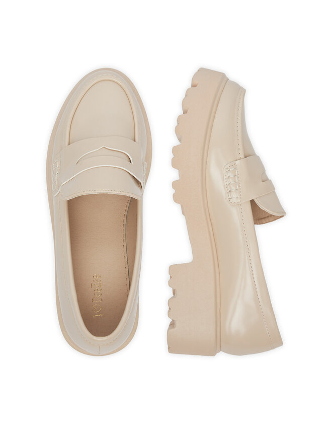 DeeZee Loafersy DeeZee LE601-2 Beżowy