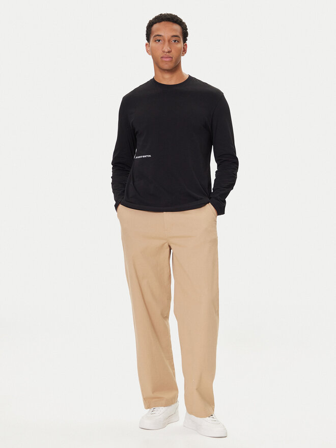 United Colors Of Benetton United Colors Of Benetton Longsleeve 30964M021 Schwarz Regular Fit