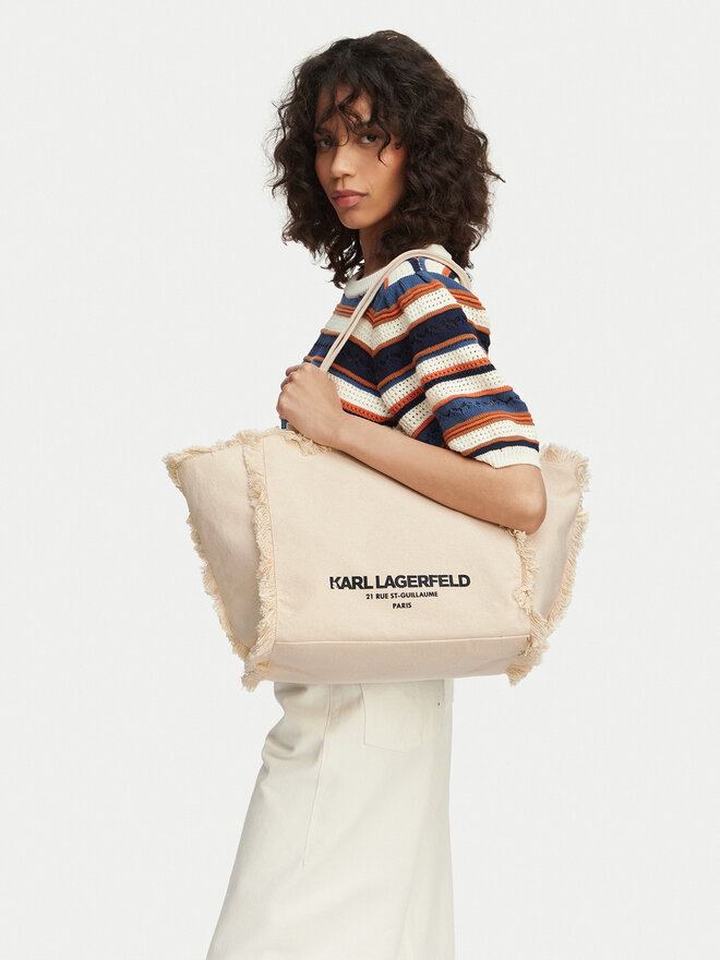 KARL LAGERFELD Handtasche KARL LAGERFELD B2W50021 Hellbeige