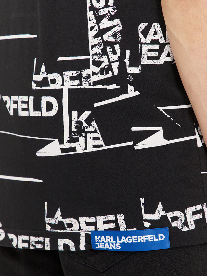 Karl Lagerfeld Jeans Karl Lagerfeld Jeans T-Shirt 240D1709 Μαύρο Relaxed Fit