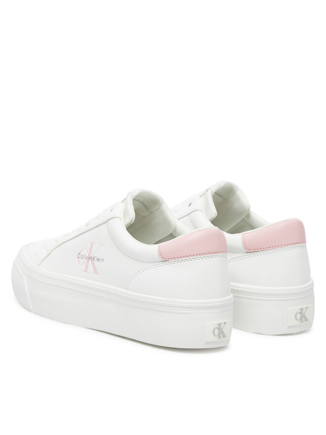 Calvin Klein Jeans Sportcipők Calvin Klein Jeans Vulc Flatf Lth Logo Tag YW0YW01873 Fehér