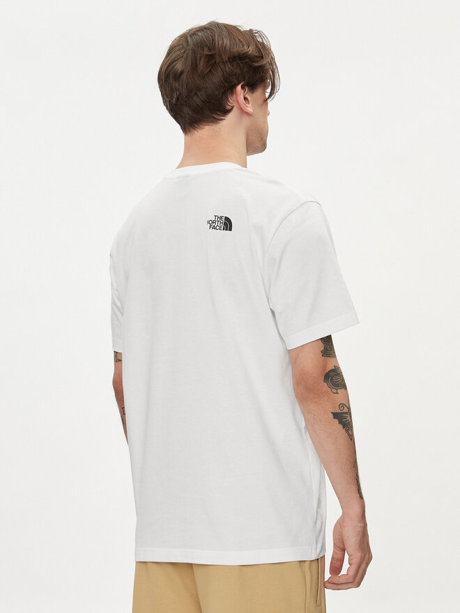 The North Face The North Face Marškinėliai Simple Dome NF0A87NG Balta Regular Fit