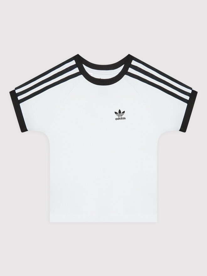 adidas adidas Marškinėliai adicolor 3-Stripes HK2912 Balta Loose Fit