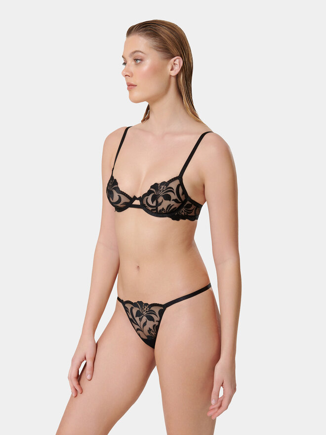 Bluebella Bluebella Στρίνγκ Leonora 42206 Μαύρο