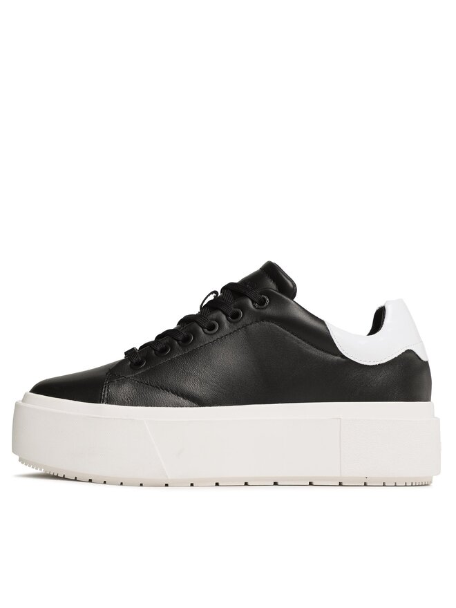 Calvin Klein Sneakersy Calvin Klein Squared Flatform Cupsole Lace Up HW0HW01775 Černá