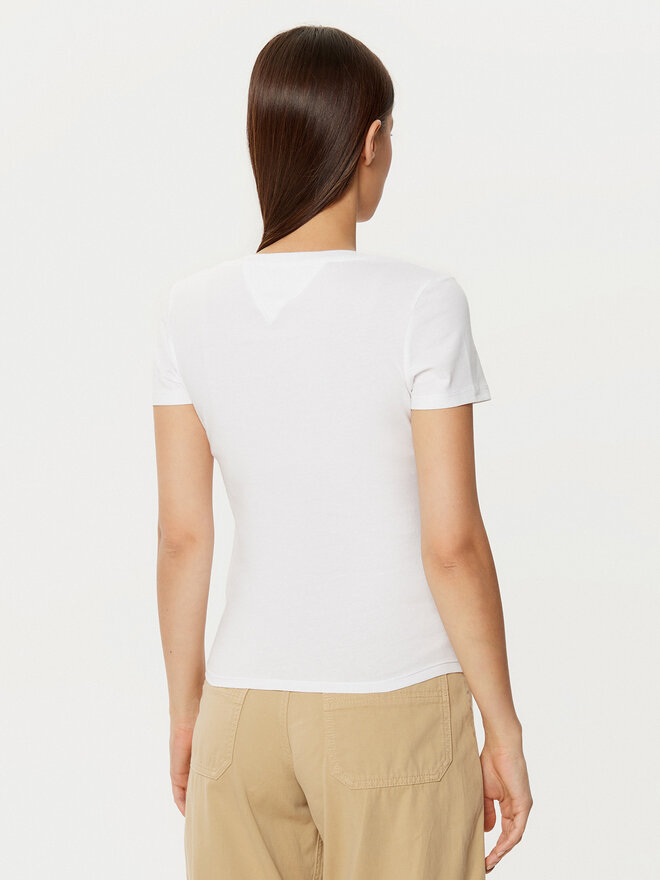 Tommy Jeans Tommy Jeans T-Shirt DW0DW20458 Weiß Slim Fit