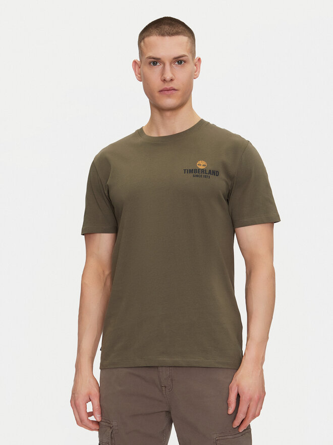 Timberland Timberland Marškinėliai TB0A2G8S Žalia Regular Fit