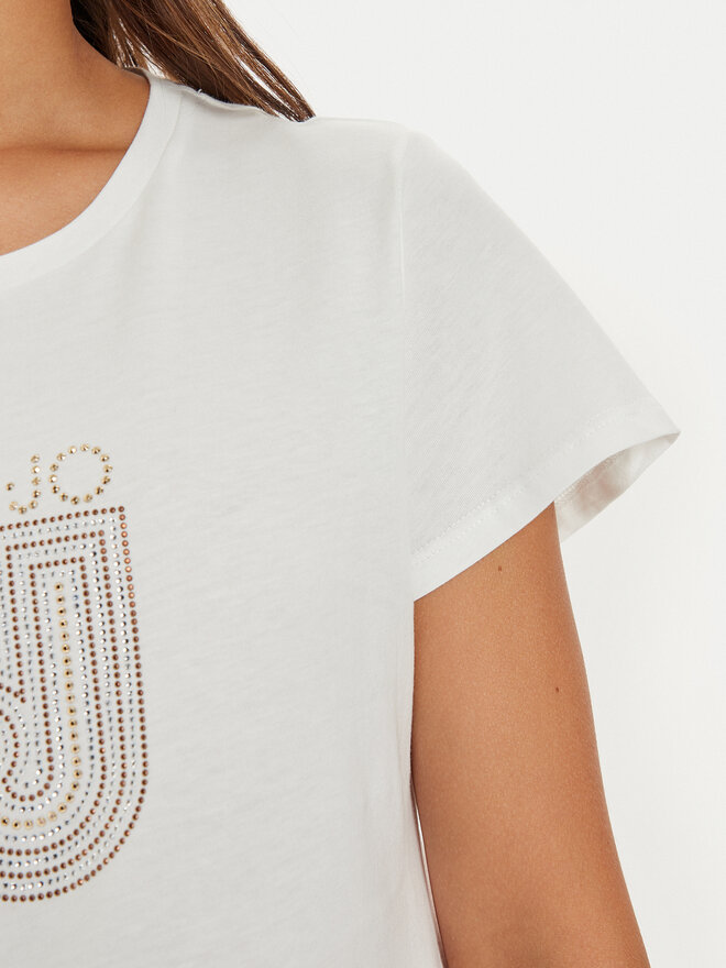 Liu Jo Liu Jo Camiseta TF4209 J6040 Blanco Regular Fit