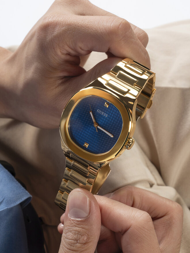 Guess Zegarek Guess Rebellious GW0662G2 Złoty