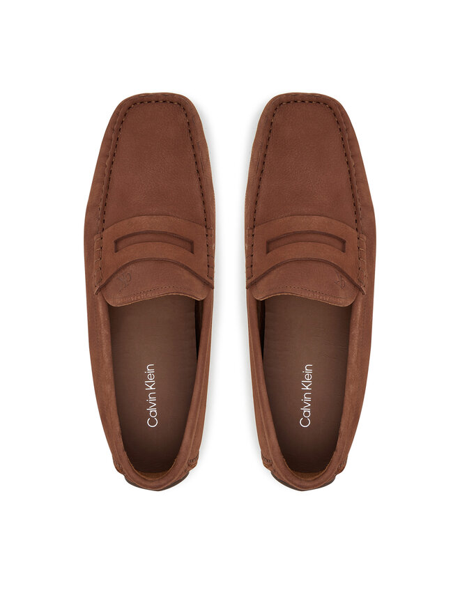 Calvin Klein Mokasini Calvin Klein Driver Penny Nu HM0HM01866 Rjava