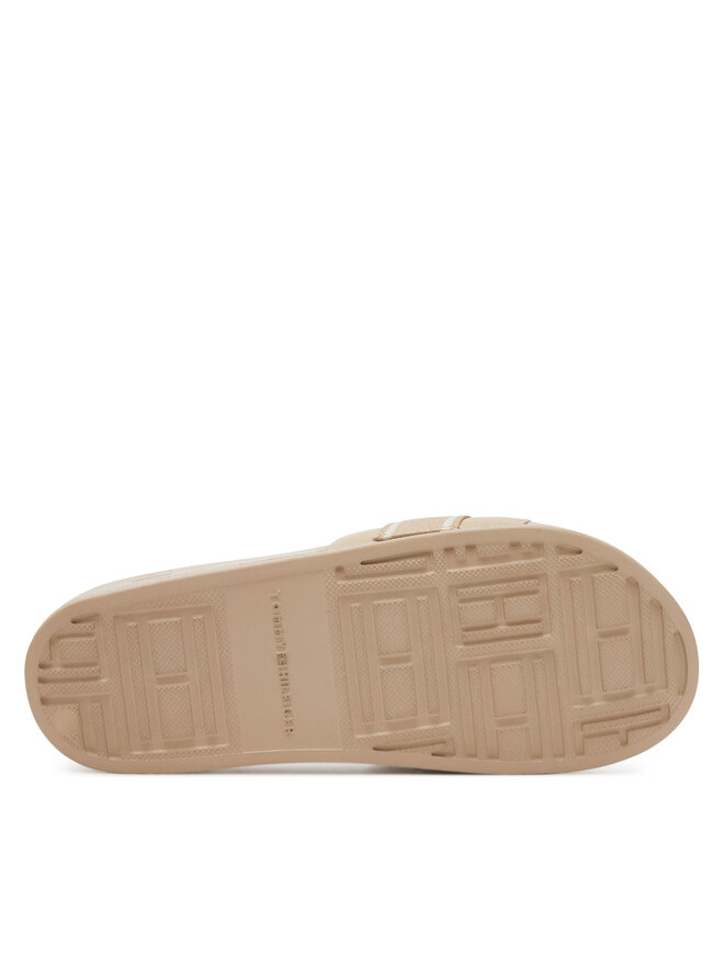 Tommy Hilfiger Klapki Tommy Hilfiger Hilfiger Poolside With Webbing FW0FW08529 Beżowy